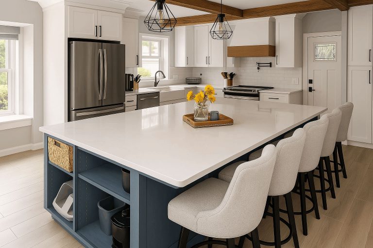Bright and modern kitchen remodel in Alexandria virginia